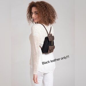 Leather Mini Backpack Purse